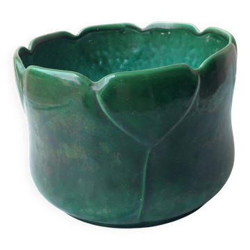 Cache-pot vert en céramique