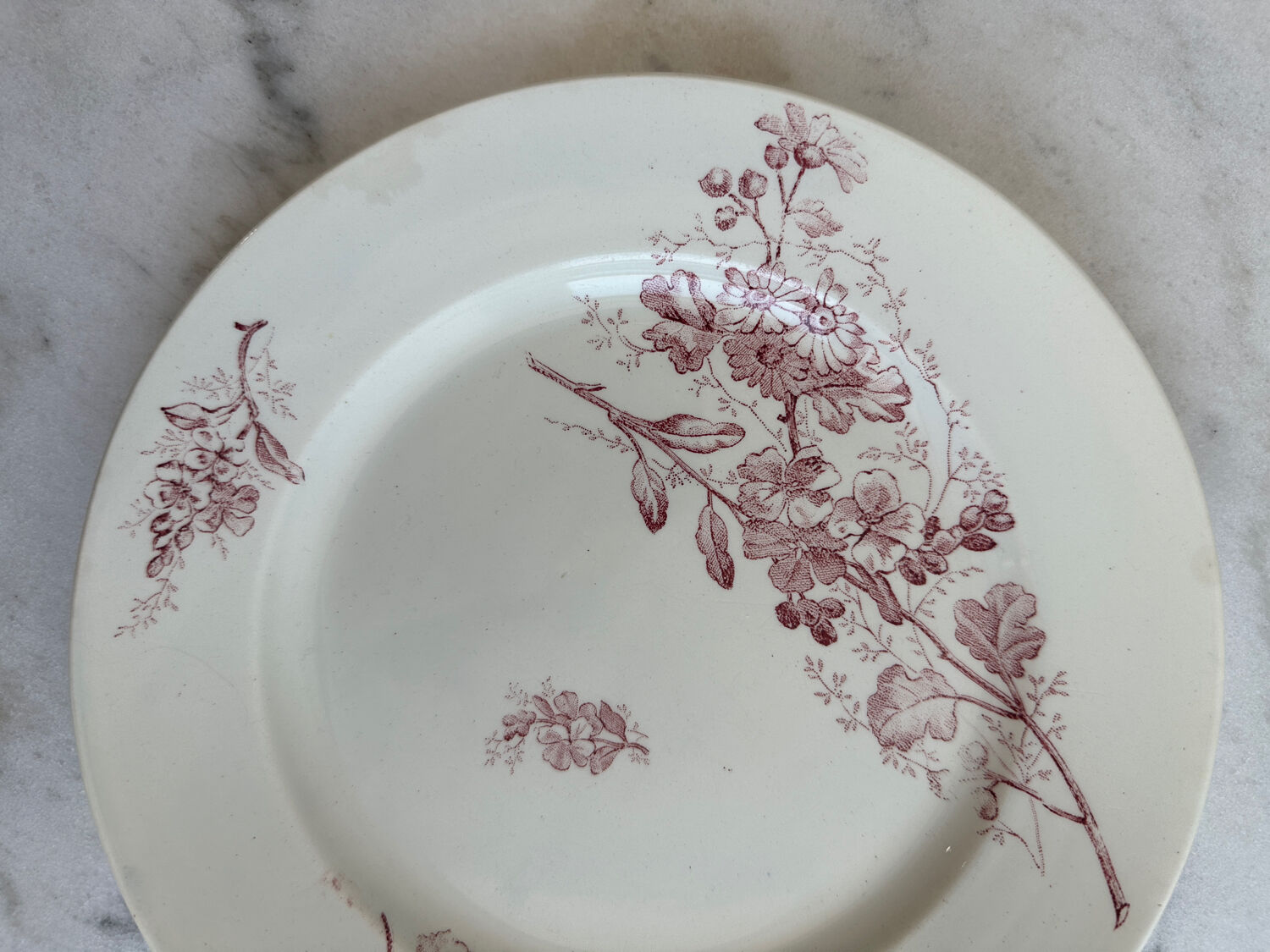 Assiette à dessert Terre de fer