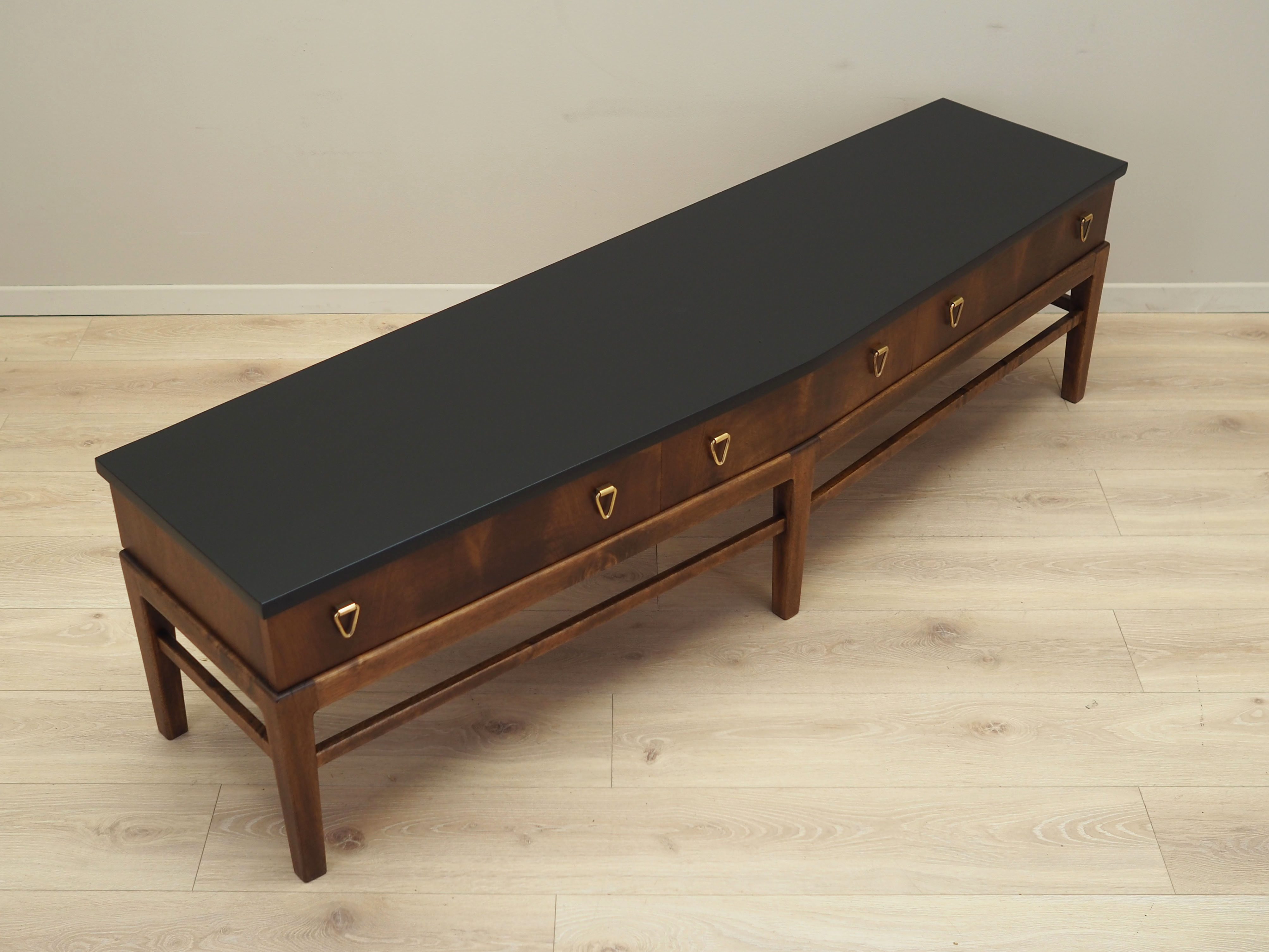 Walnut console, Danish design, 1960s, production Denmark