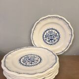 Pop up Christmas 2022 - 6 antique earthenware plates