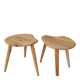Pair of sculptural mid-century stools in pine by Norsk Husflid 1960s Norway