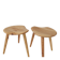 Pair of sculptural mid-century stools in pine by Norsk Husflid 1960s Norway