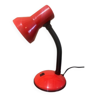 Red and black desk lamp