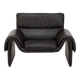 DS-2011 Armchair by De Sede, dark brown leather lounge