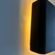 Pair of vintage Doria Leuchten wall lights, matte black, Germany 1970s