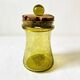 Bubble glass jar with lid, Biot glassware