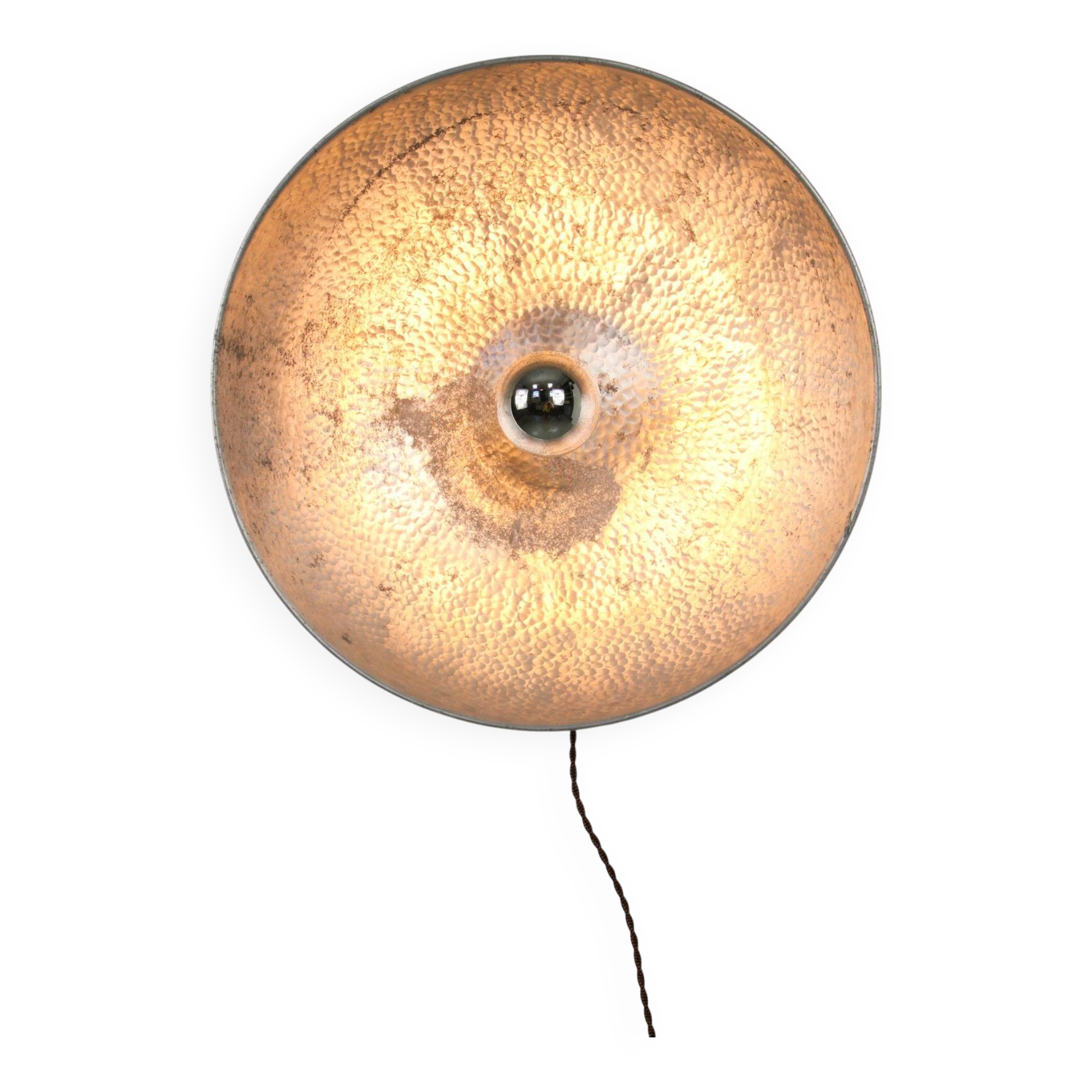 Large Vintage Aluminum Wall Lamp, 70s