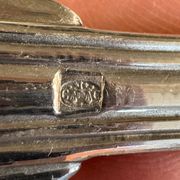 Set of 16 silver-plated cutlery pieces by Christofle and J Cassés&cie