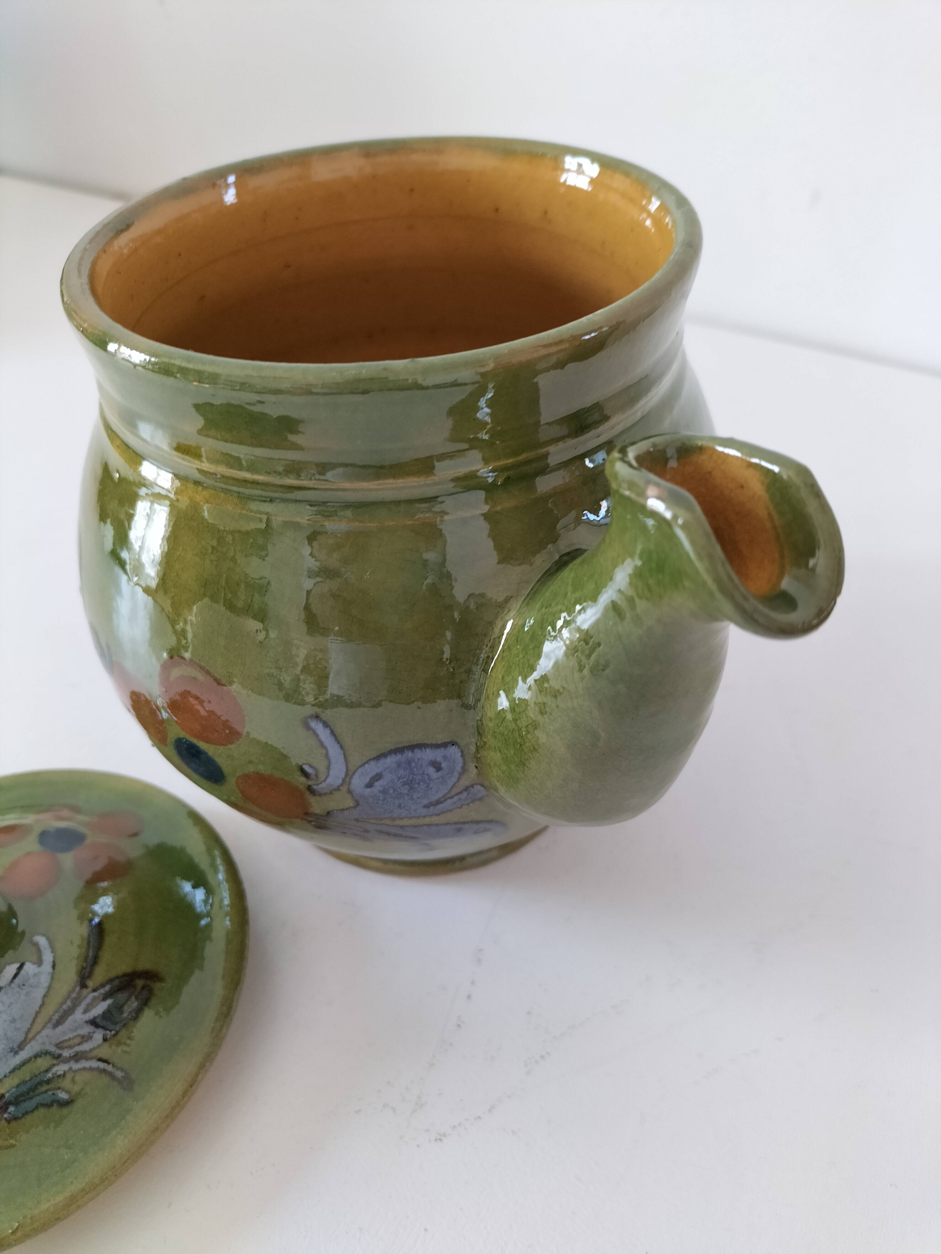 Vintage glazed stoneware jug
