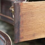 George III Library Thomas Chippendale in Hardwood on Serpentine Chest of Drawers