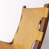 1 of 2 Børge Mogensen Folding Chair – 1950s Teak & Leather – Danish