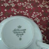 4 cups and saucers in Bavaria porcelain