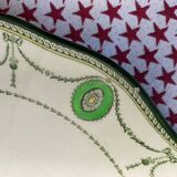 Plat à gâteau en faïence Royal Doulton ancien