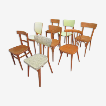 Lot de 8 chaises bistrot