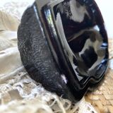 Duck box in black opaline