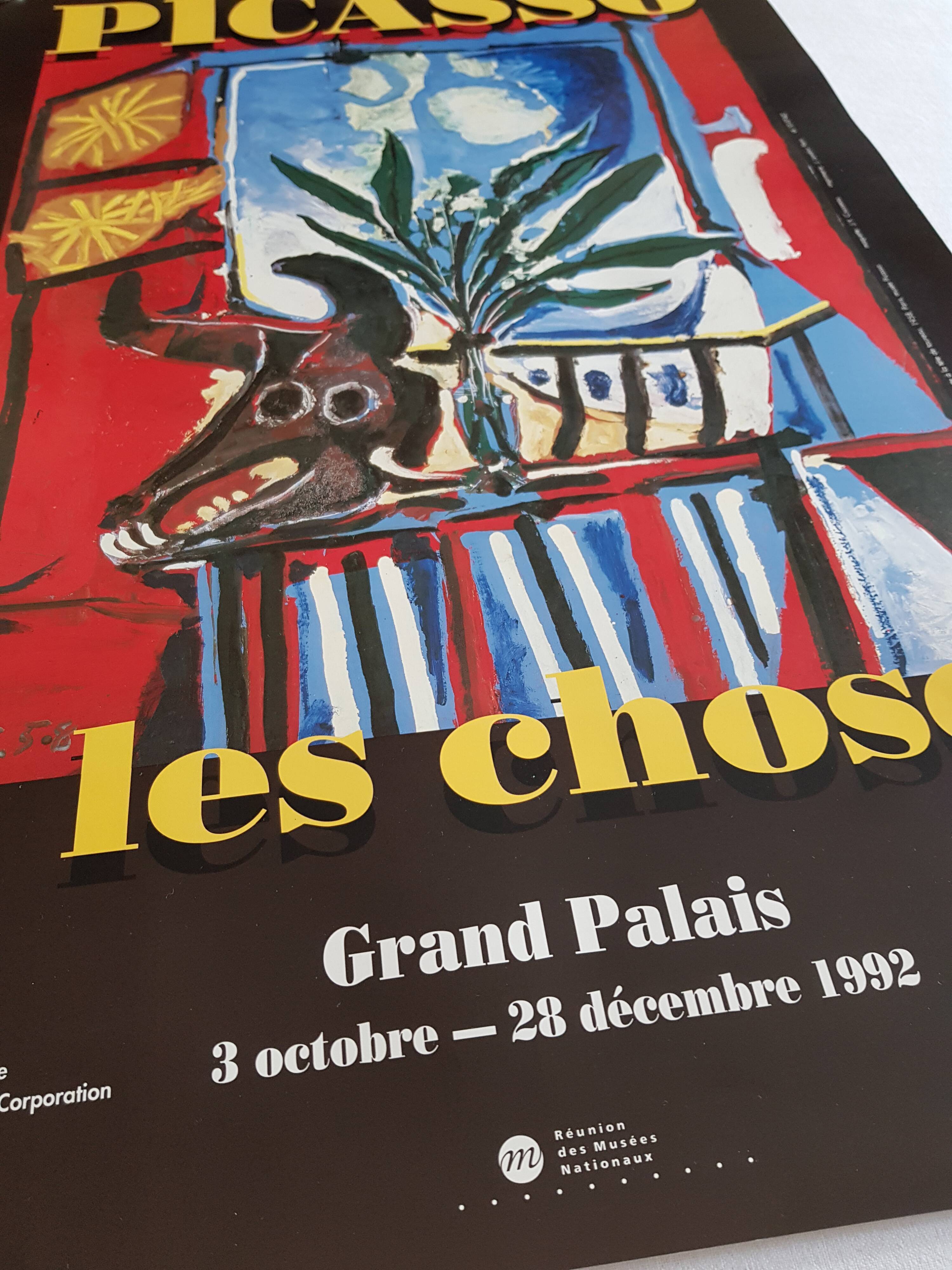 Afiche de l'exposition Picasso et les choses, années 1990