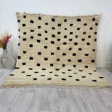 Handcrafted Moroccan Berber carpet 161 x 156 CM