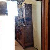 large Renaissance style oak mirror circa 1850
