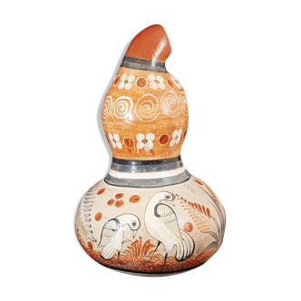 Vintage Mexican Handicraft Stoneware Pot