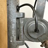 Grey Industrial Scissor Wall Lamp from Elektroinstala, 1960s