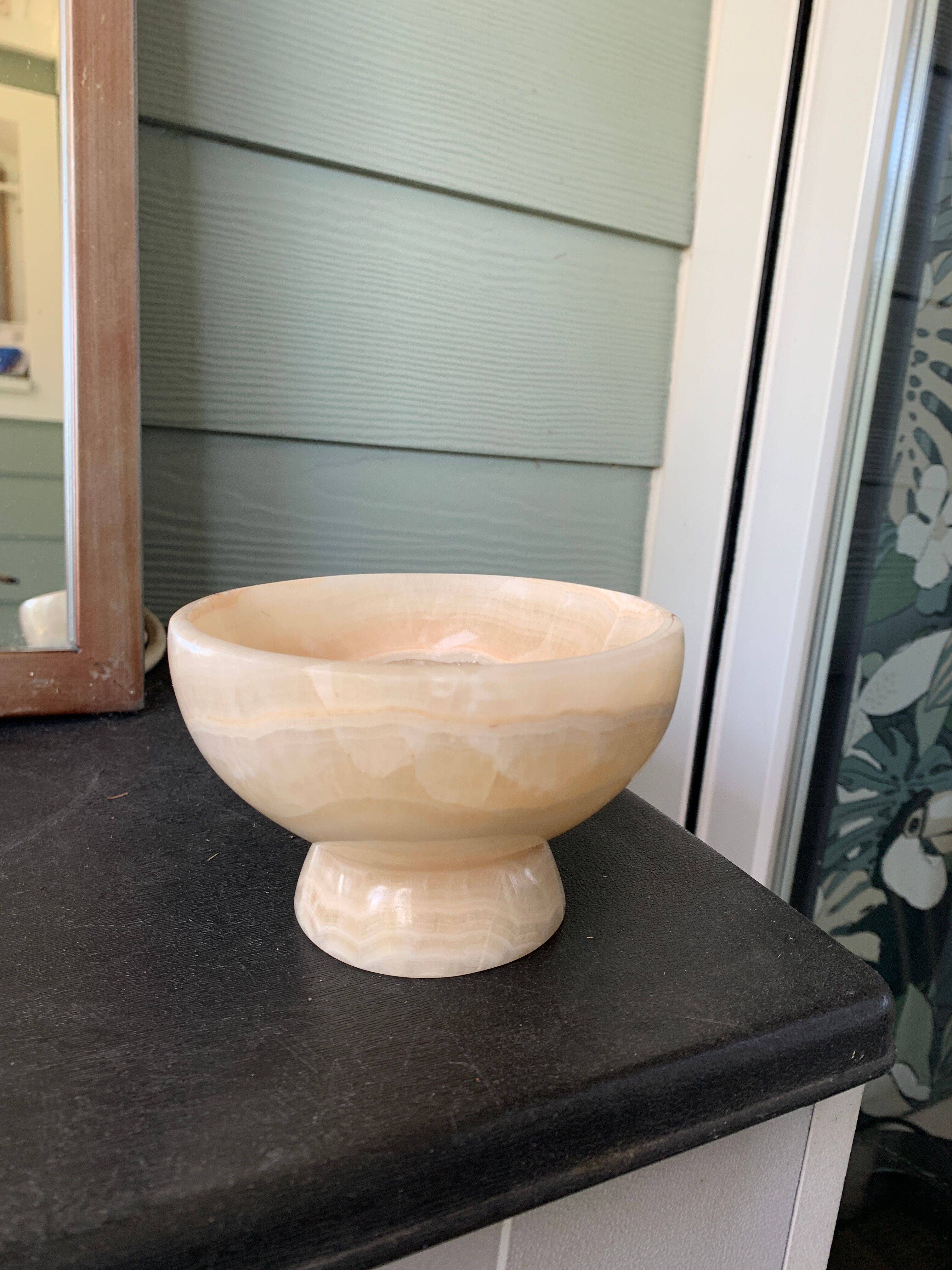 Empty white marble pocket