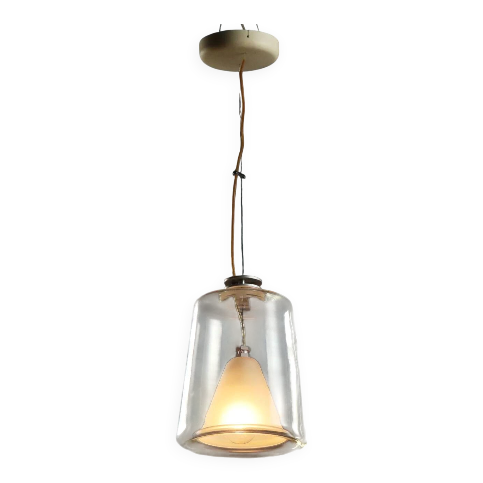 Vintage lamp Oluce Lanternina design by Laudani and Romanelli from the 2000s.