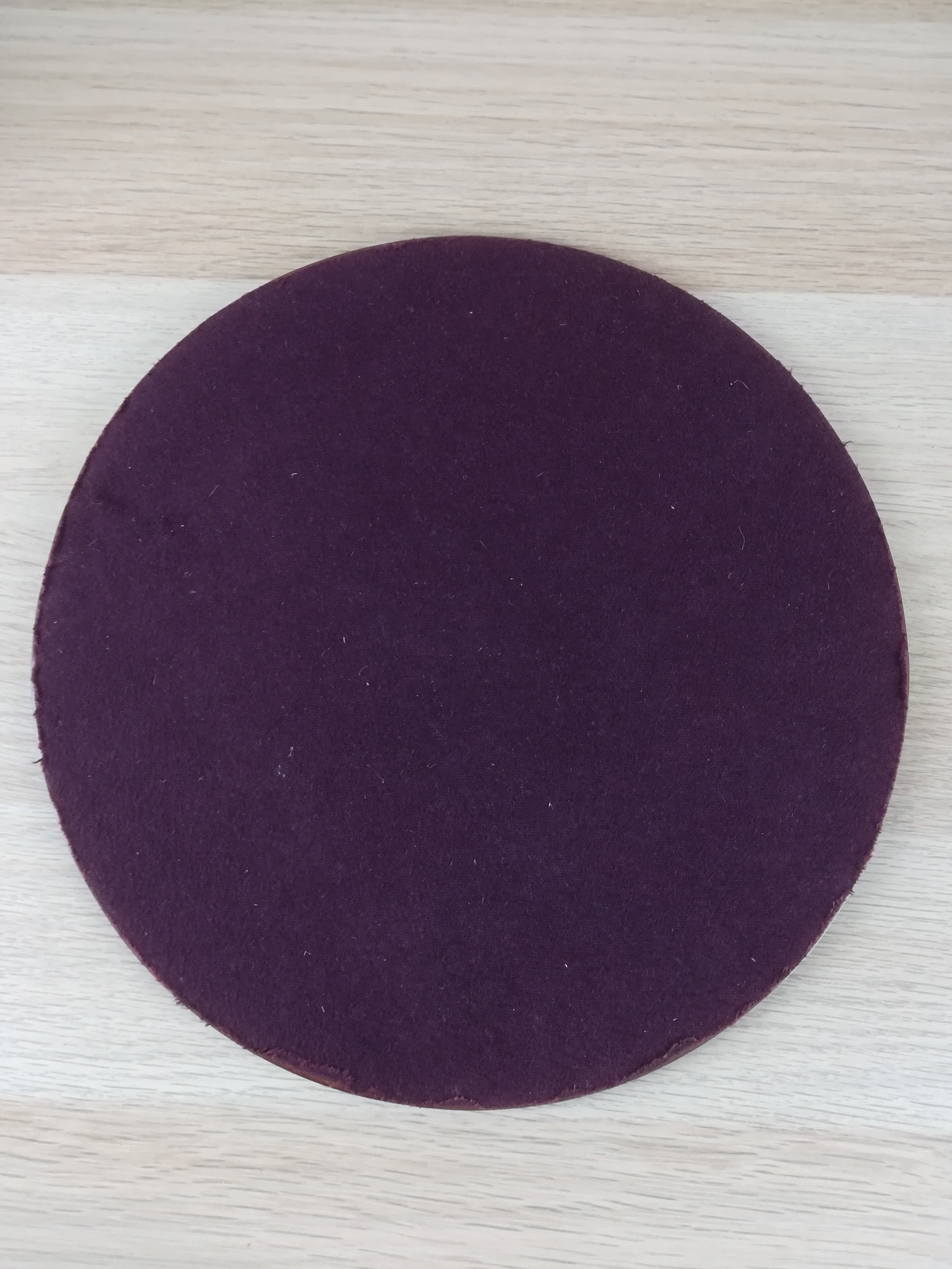 Mirror beveled round top