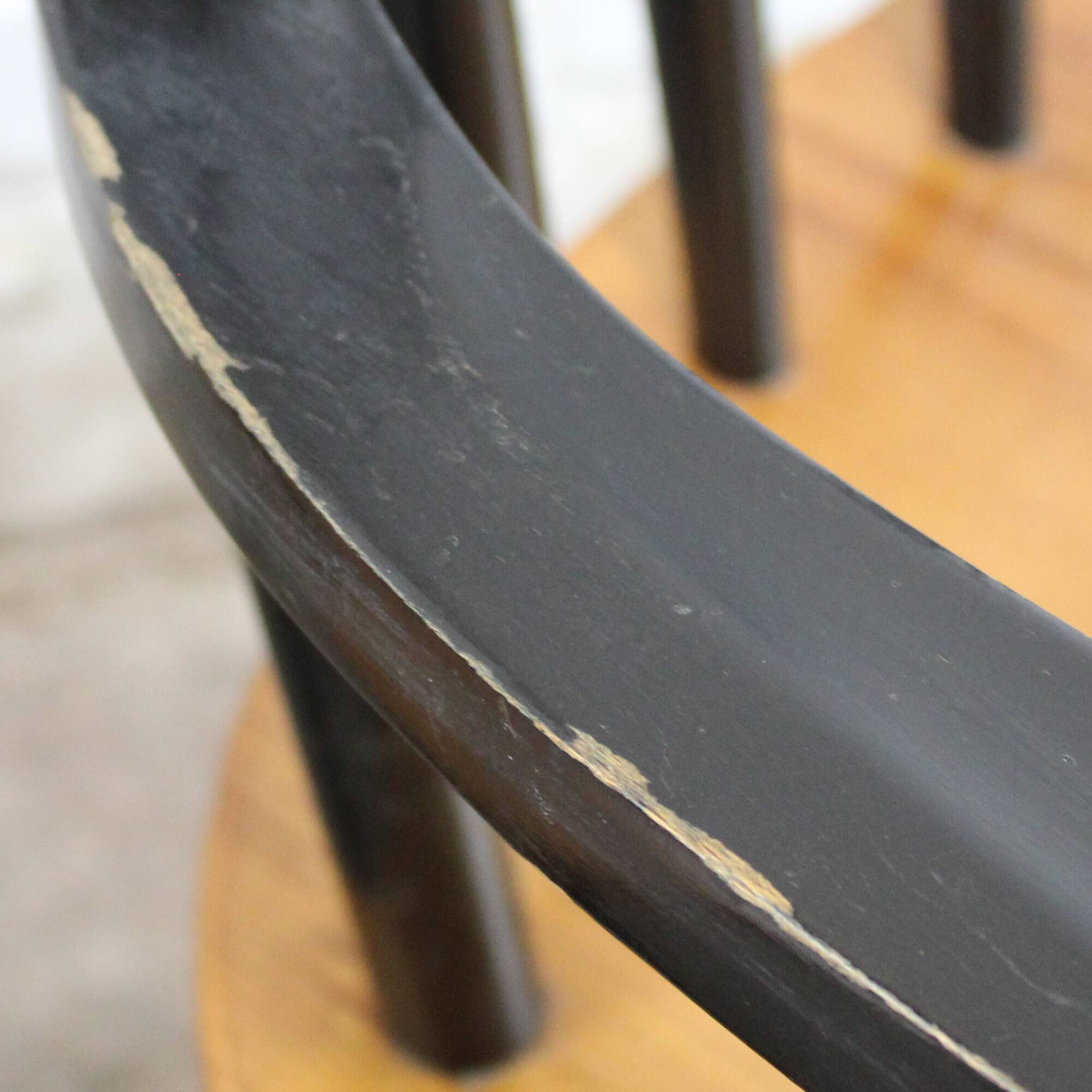 Pair of vintage Scandinavian-style bridge armchairs