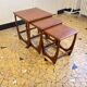 Teak trundle coffee table