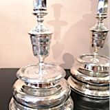 Bougeoirs de shabbat en argent massif