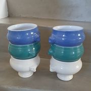 6 antique soup bowls