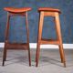 Bar Stools in Rosewood with Cognac Leather by Erik Buch for Dyrlund, 1960s, Set of 2