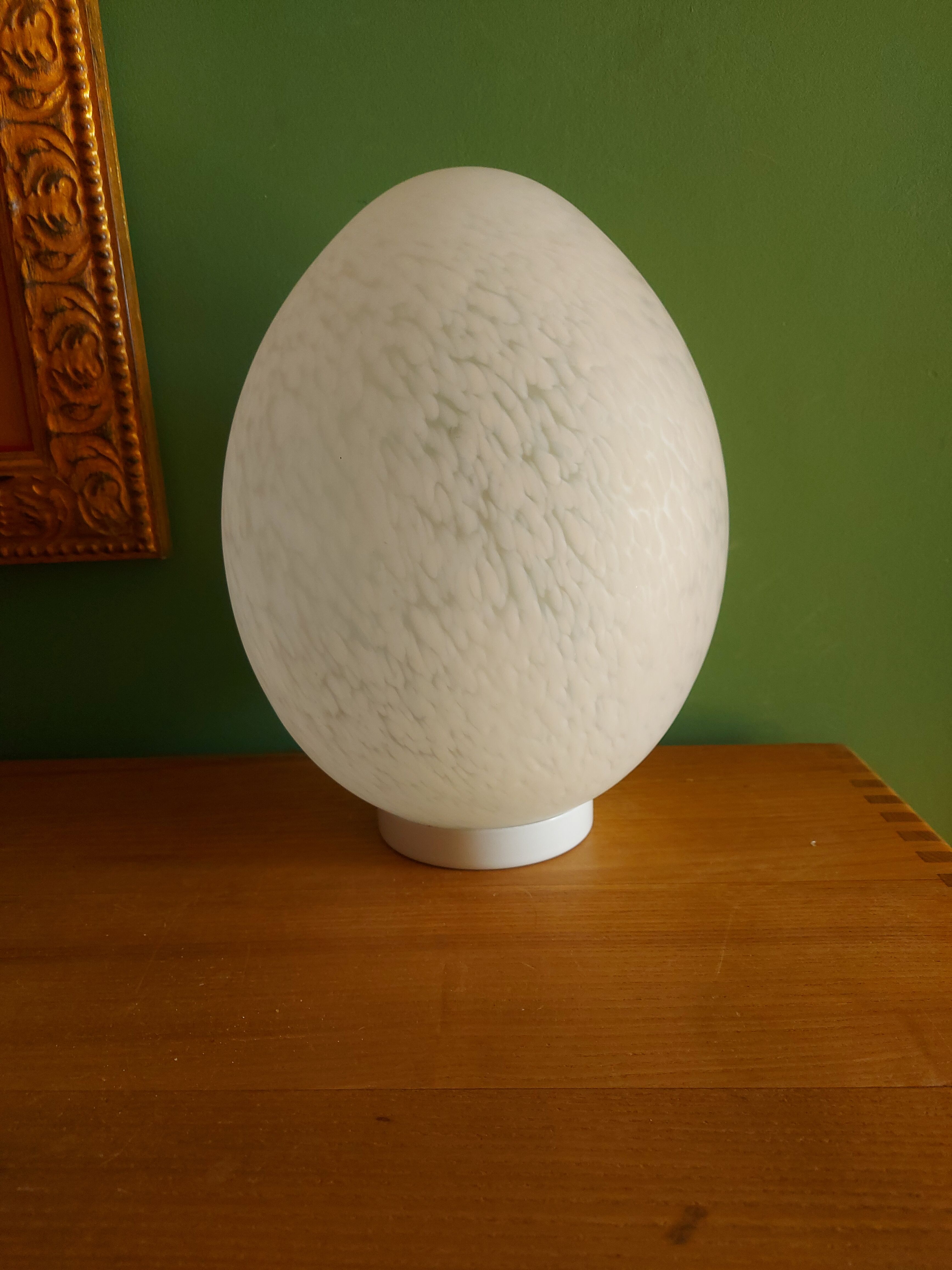 Lampe oeuf en verre