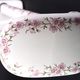 Paris porcelain towel rack, floral decoration, 60s