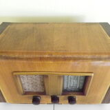 Vintage decoration radio station - Wood, Bakelite - Electroradio Institute, Paris - 50s