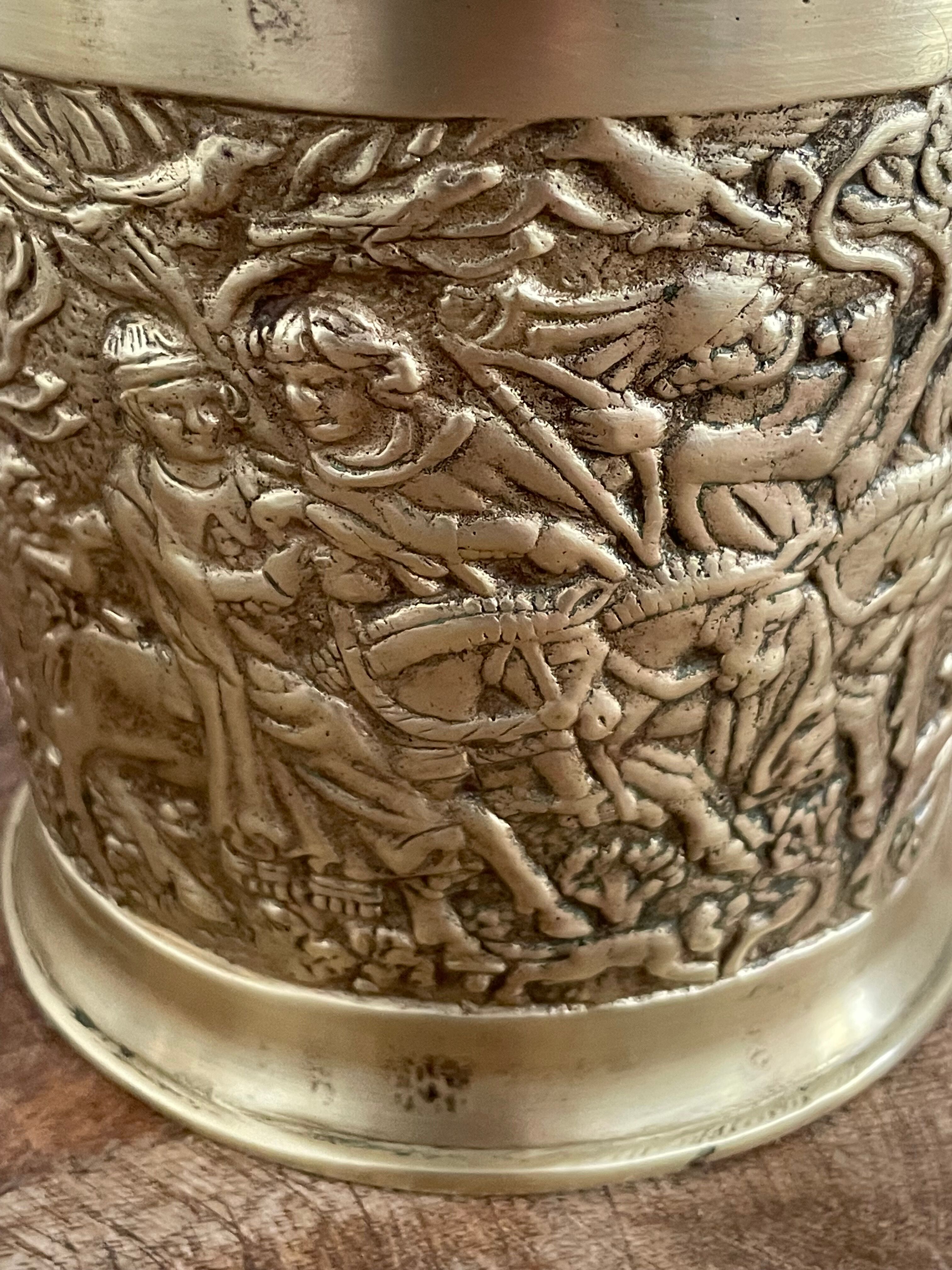 Bronze and ceramic pot Max le Verrier