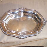 Silver metal bread basket