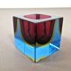 Murano Sommerso | Cube en verre | Années 1960
