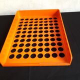 Orange mail bench design Roger Tallon