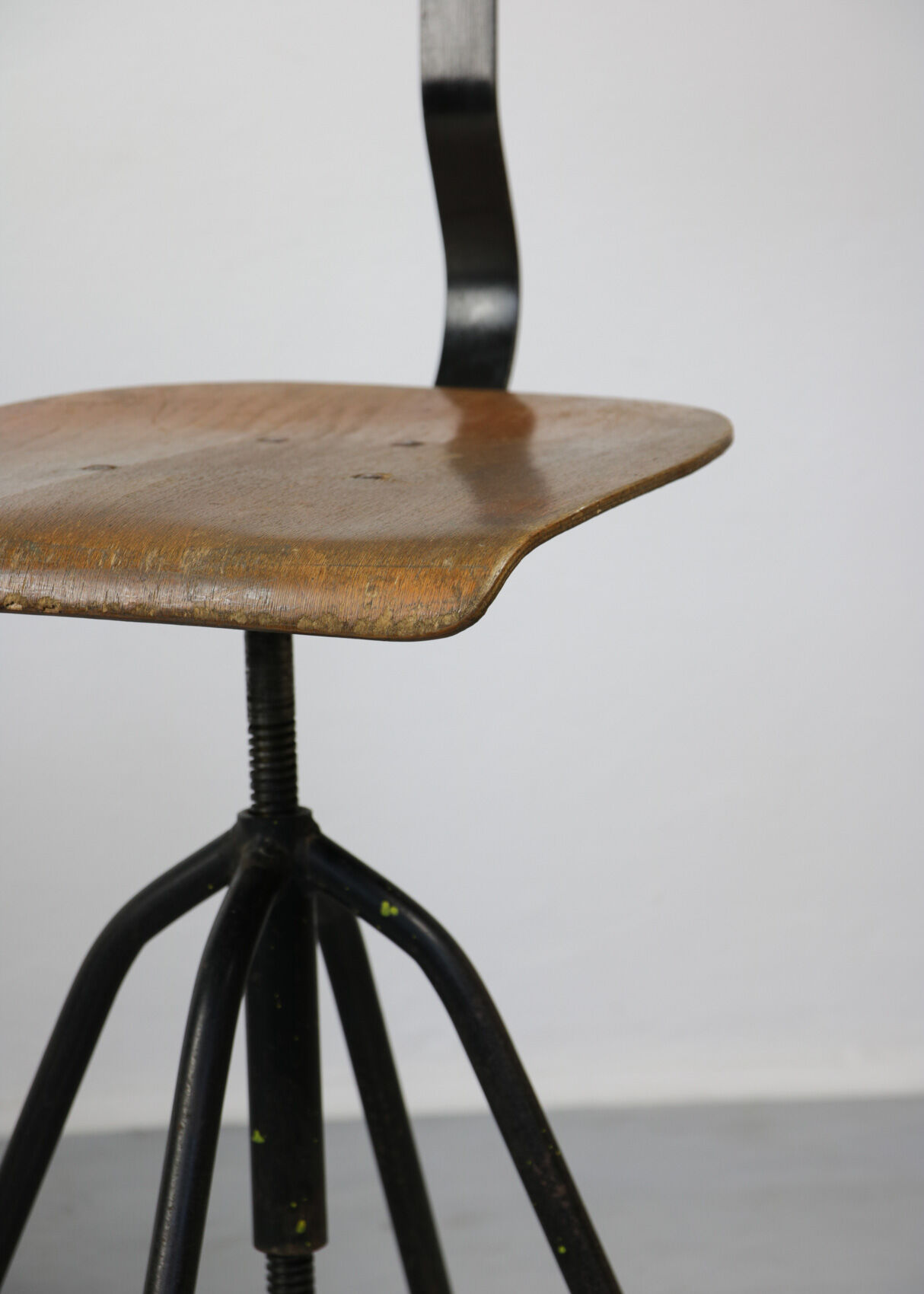 Pair of  swivel chairs industrial black, 1960s