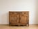 Buffet bas Louis XV en noyer clair 2 portes 3 tiroirs