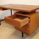 Vintage mahogany desk by Pierre Guariche edition Minvielle, 1960