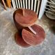 Side table, dark wood accent table 41 x 30 cm