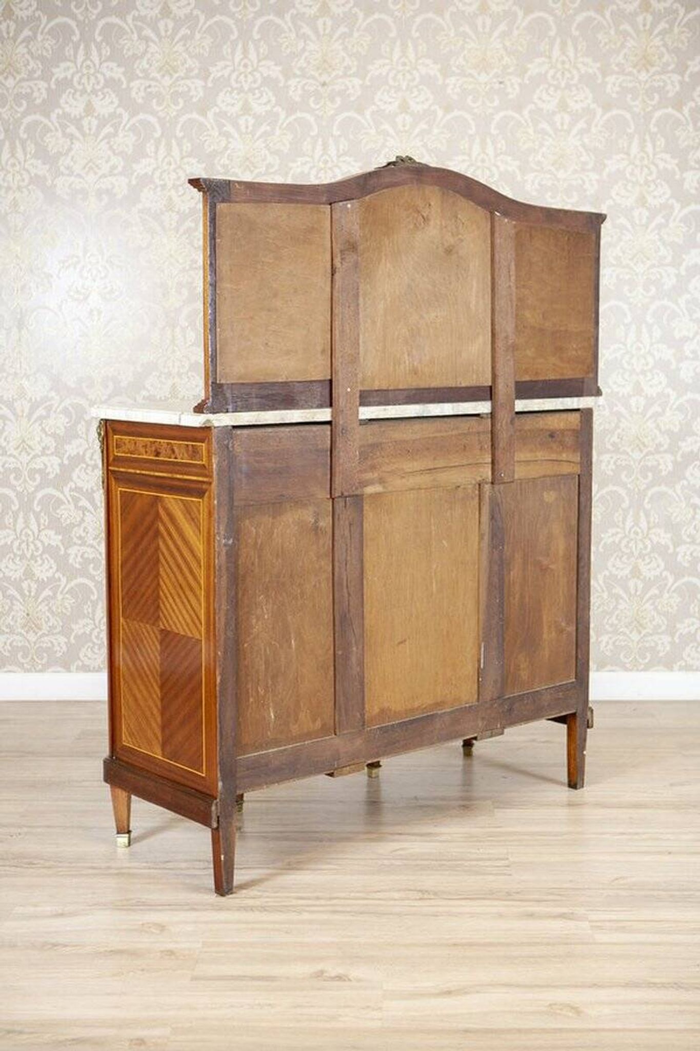 French Mahogany Buffet with Mirror, Late 19th Century