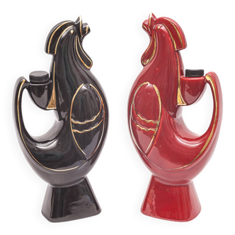 Pair of liqueur bottles by Garnier