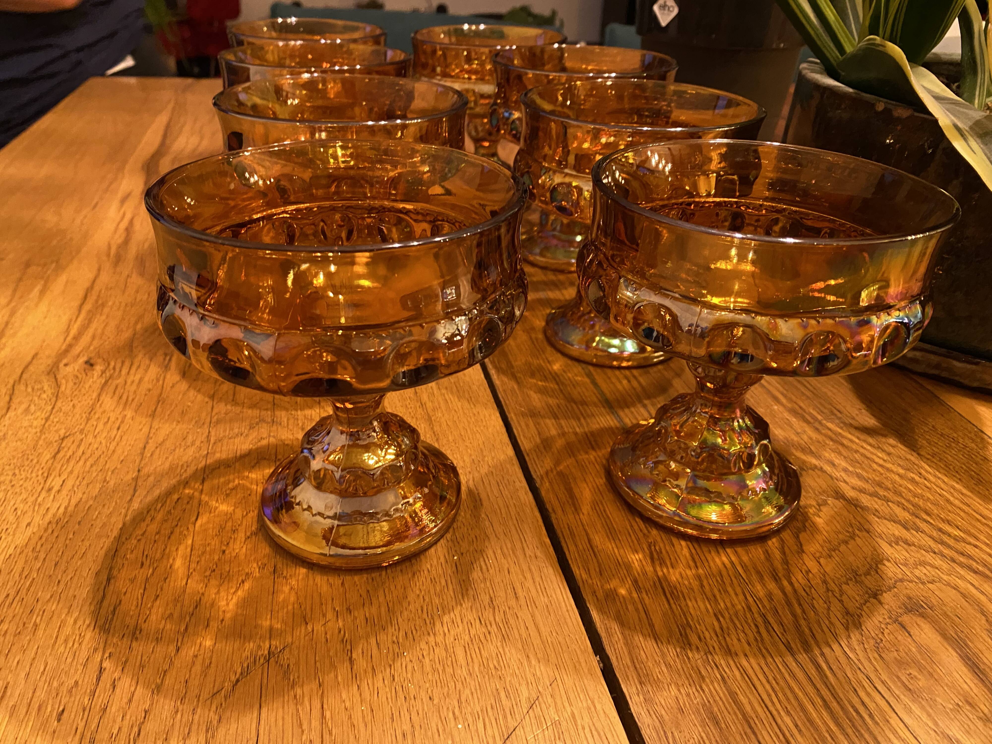 Carnival glass cup