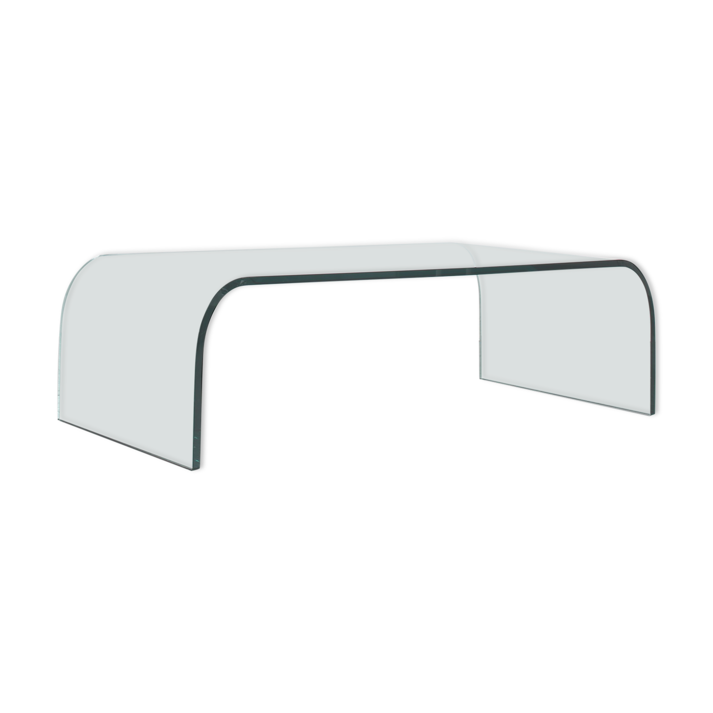 Table basse « Waterfall » des années 1970 par Angelo Cortesi pour Fiam, Italie