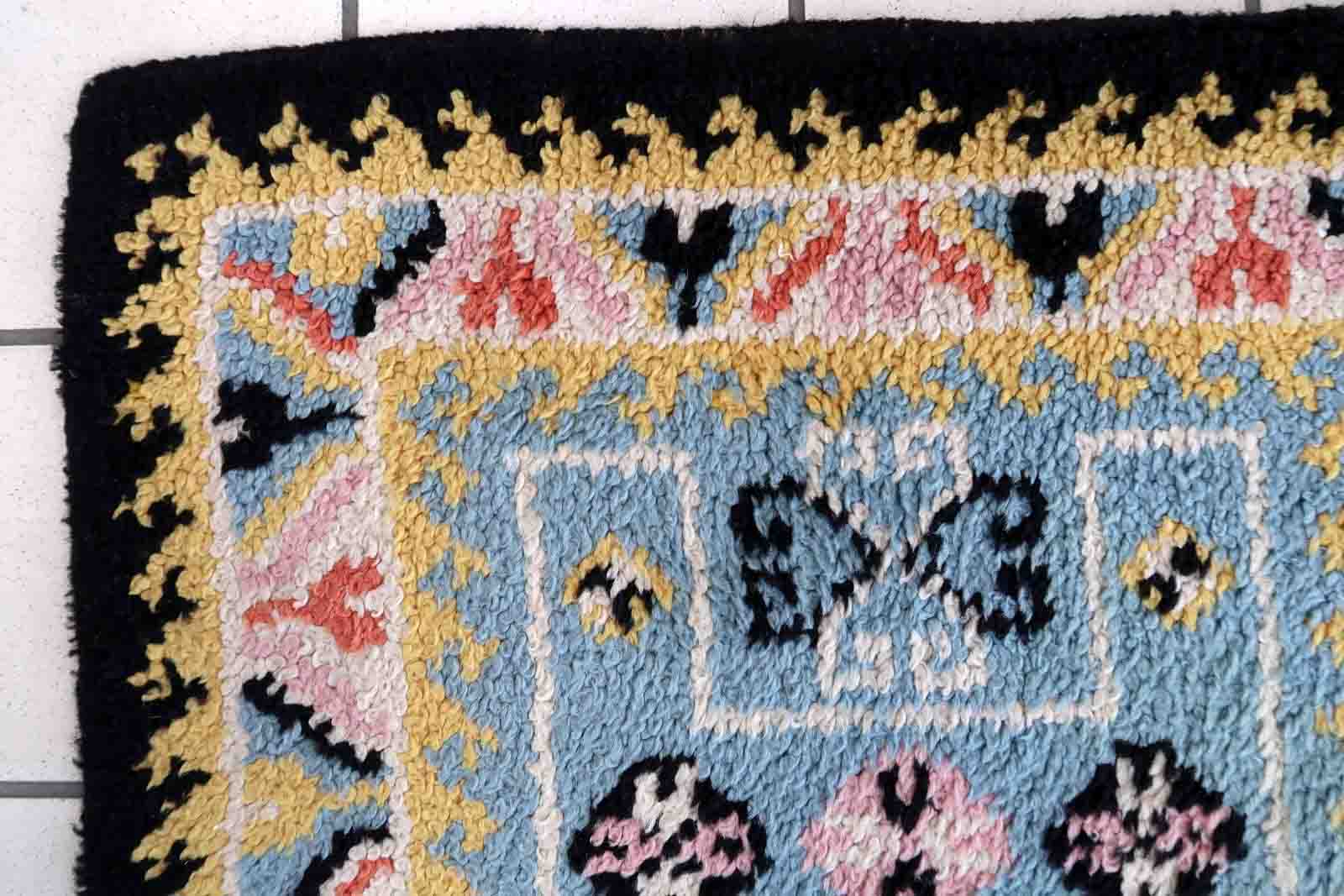 Carpet french soap 71cm x 128cm 1960s