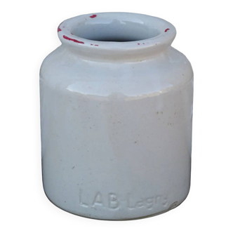Pot à moutarde vintage français en grès
