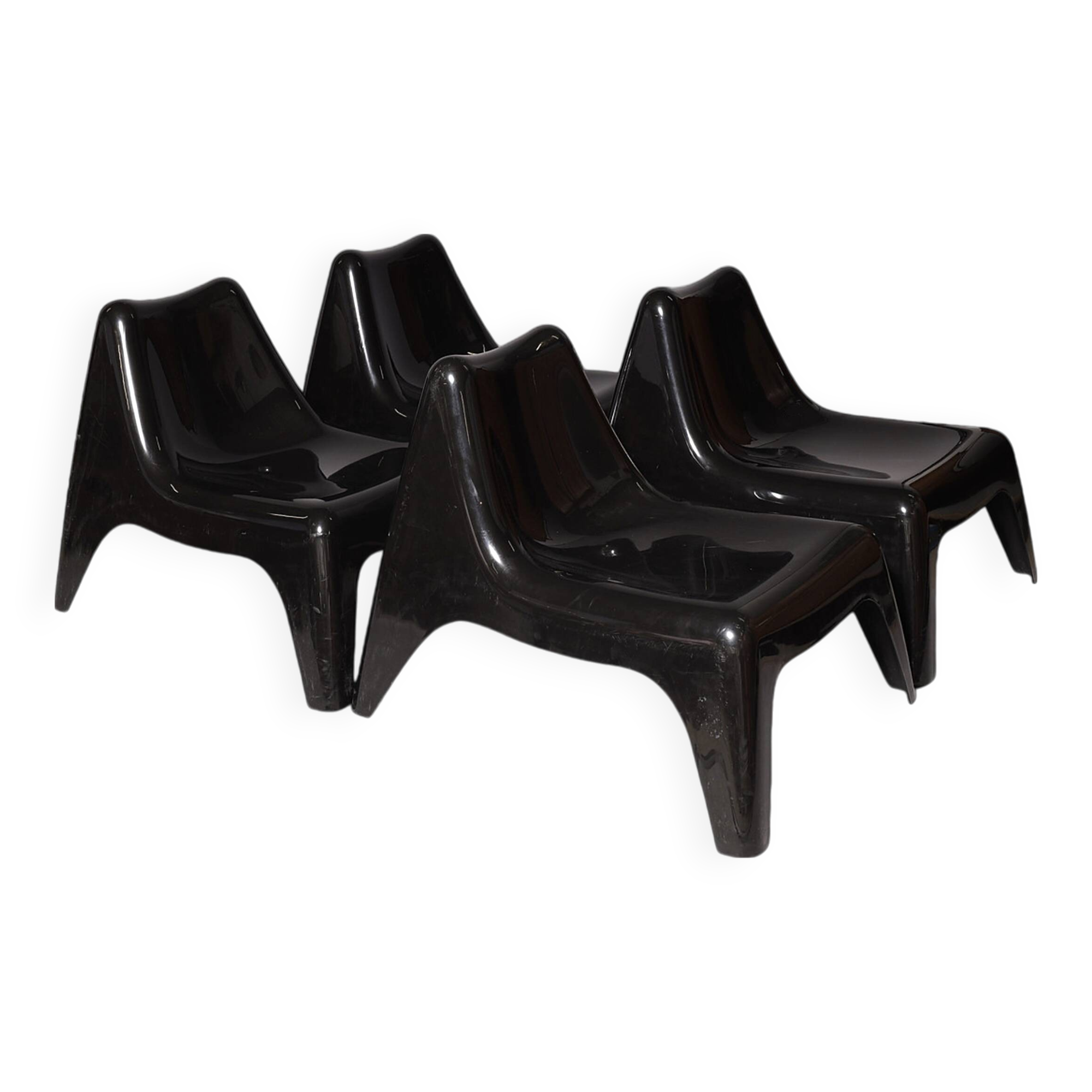 4 Vago Plast IKEA chairs from 2000